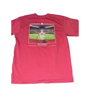 Onward Reserve Atlanta Braves Blooper Mascot Graphic Pocket T-Shirt Red large